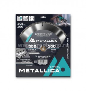 ���� ������� 305�3,0�30/25,4�� 100Z �� ��������, ��������, ��� ������� �������, METALLICA Optima  